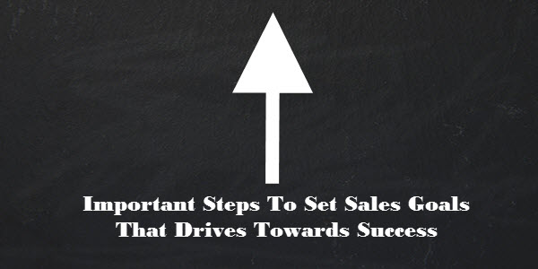 Important Steps to Set Sales Goals that Drives Towards Success